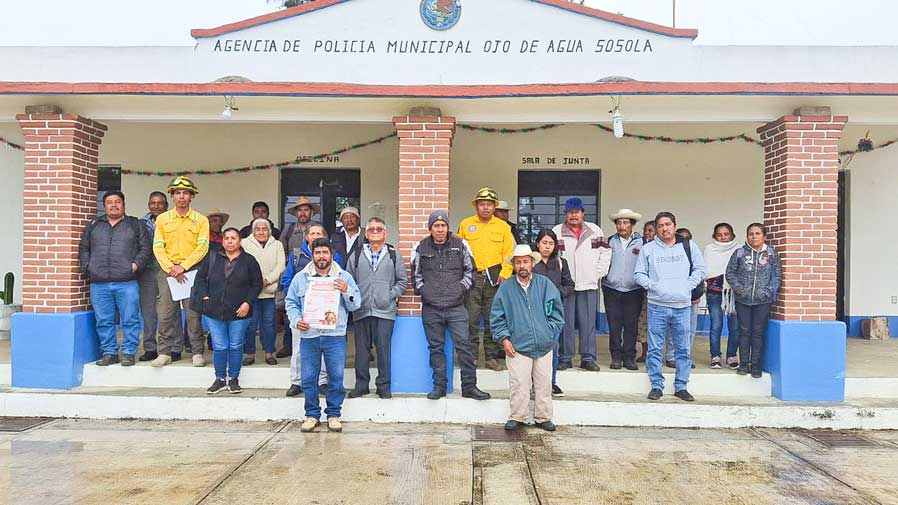 Promueve Coesfo en San Jerónimo Sosola prácticas seguras para el uso del fuego en actividades agropecuarias