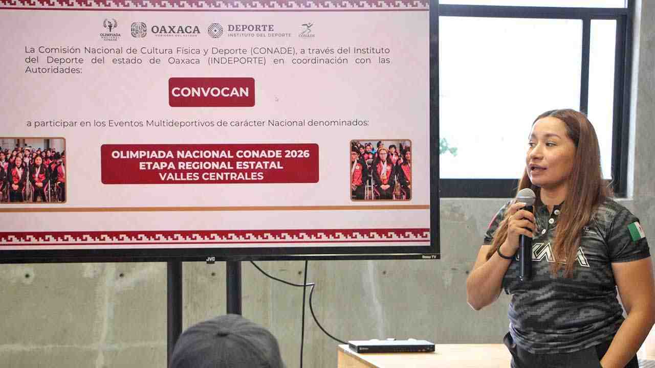 Indeporte lanza convocatoria para etapa regional de la Olimpiada Nacional Conade 2026