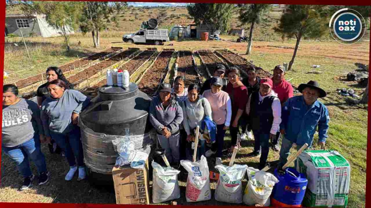 Instalan 40 huertos pedagógicos que benefician a más de 3 mil personas en Oaxaca
