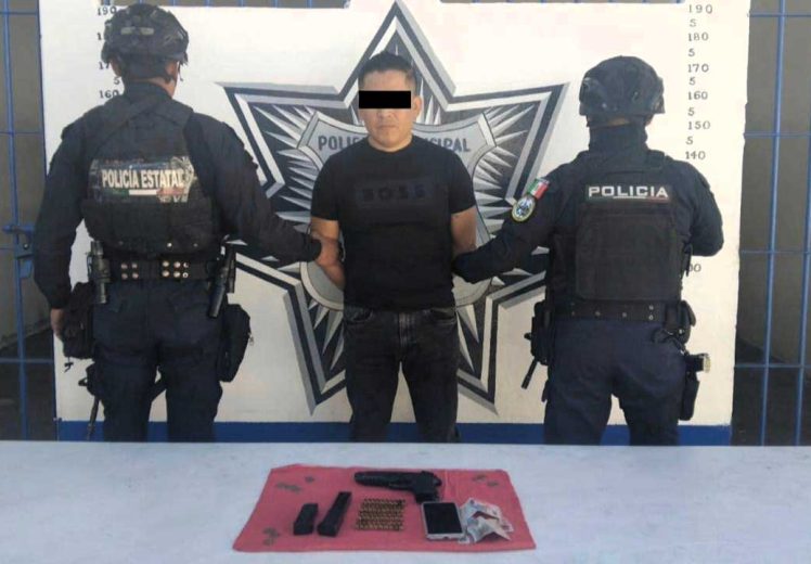 Detienen en Tlacolula a un hombre por presunta portación ilegal de arma de fuego