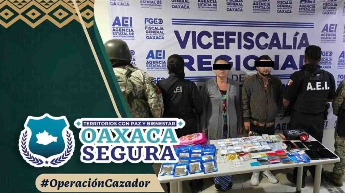 Nueve detenidos durante cateos en Xoxocotlán; aseguran vehículos, efectivo y presuntas drogas