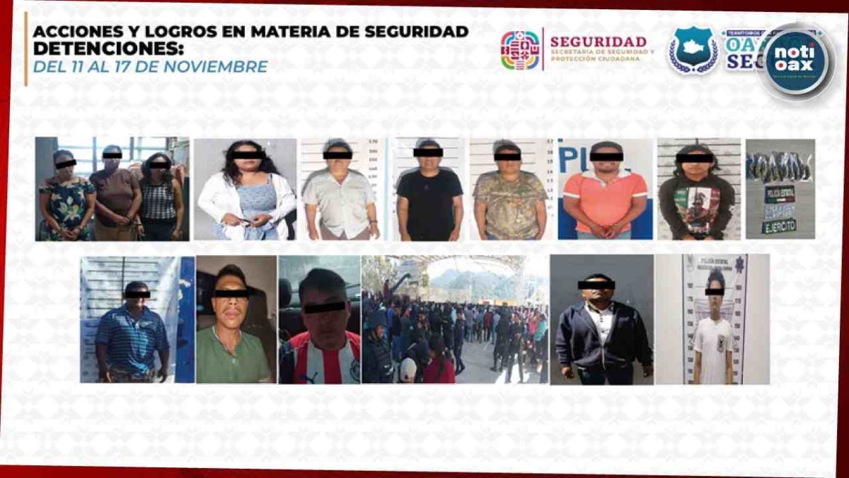 Operativos de seguridad dejan más de 500 acciones en una semana