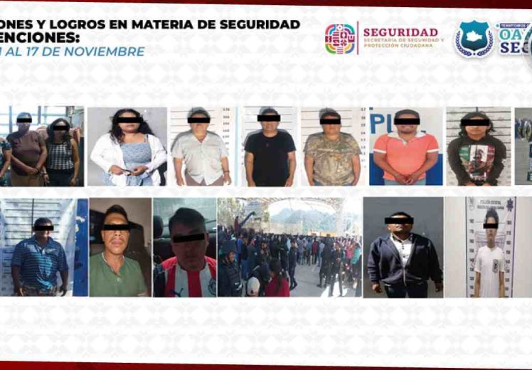 Operativos de seguridad dejan más de 500 acciones en una semana