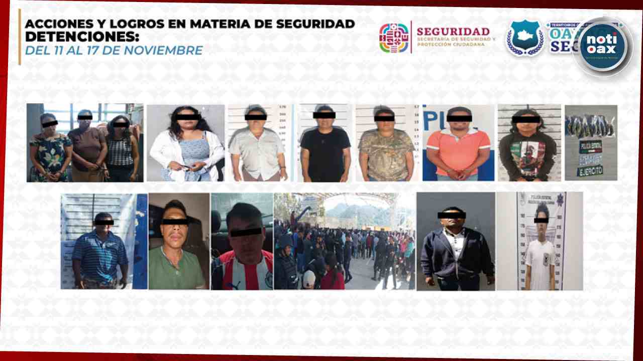 Operativos de seguridad dejan más de 500 acciones en una semana