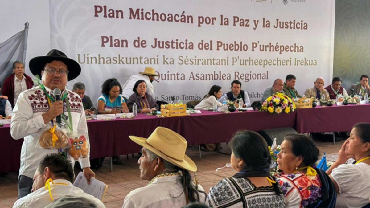 Gobierno federal y autoridades comunitarias definen acciones 2026 del Plan de Justicia del Pueblo P’urhépecha