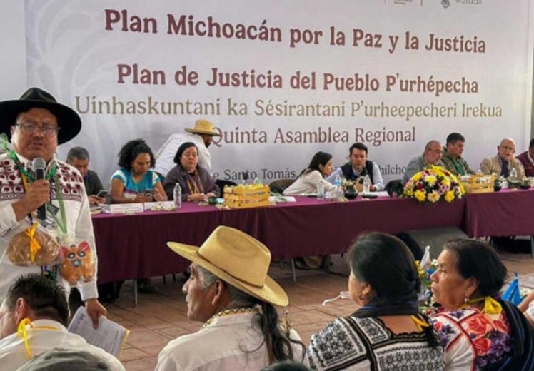 Gobierno federal y autoridades comunitarias definen acciones 2026 del Plan de Justicia del Pueblo P’urhépecha