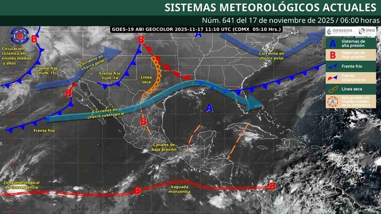 Circulación anticiclónica provoca ambiente frío y cielos despejados en gran parte de Oaxaca