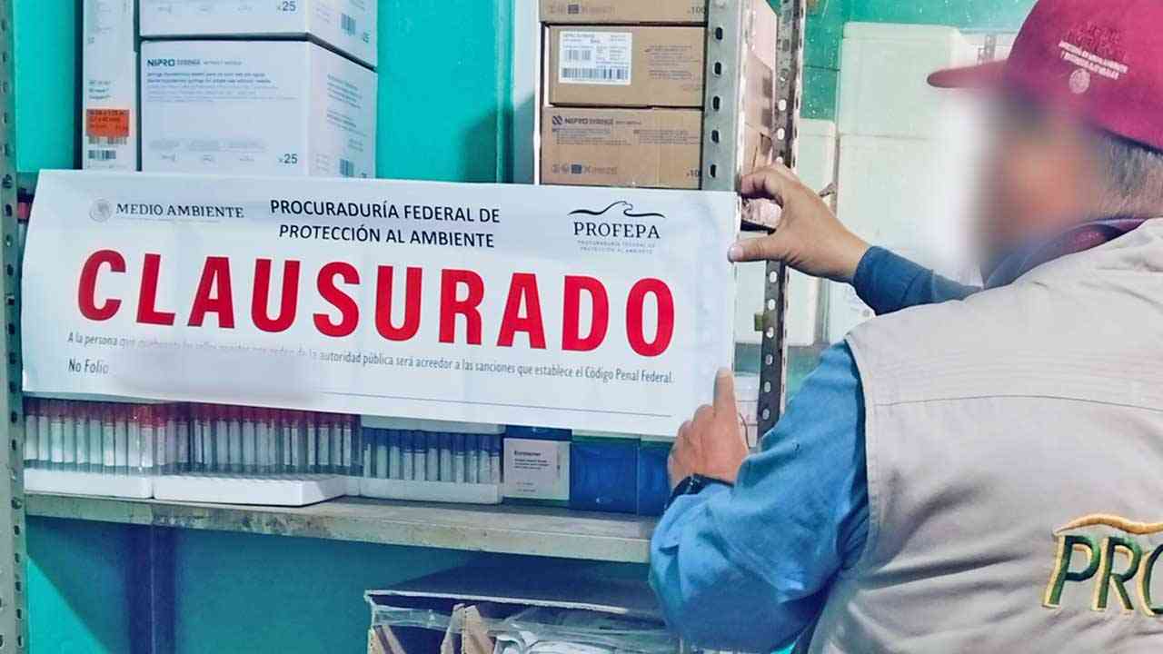 Profepa clausura empresa en Hidalgo por incumplir manejo de residuos biológicos infecciosos